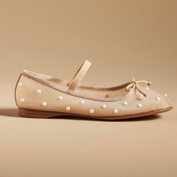 Dolce Vita Cadel Ballet Flat Cadel Imitation blush Pearl Mary Jane Sz 9 NWT - Picture 4 of 8